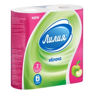 ТБ Лилия Яблоко 2сл 4рул (13м)