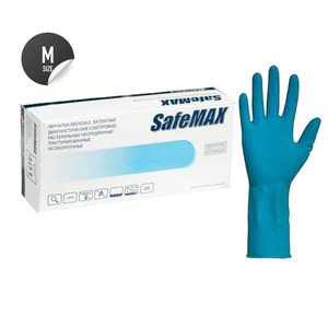 Перчатки SafeMAX особопрочные латексные неопудренные