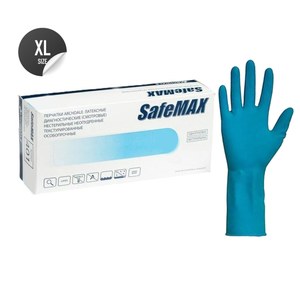 Перчатки SafeMAX особопрочные латексные неопудренные
